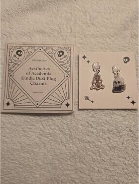 Illumicrate Aesthetics Of Academia Kindle Dust Plug Charms